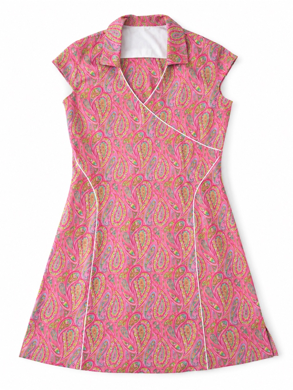 EP Pro Paisley Mandarin-Inspired Golf Dress w/ Attachable Shorts, M, MSRP $129 - Picture 4 of 16
